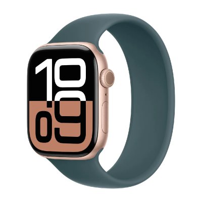 APPLE Bracelet Boucle unique en Silicone  Watch 44/45/46/49 mm - Taille 1 - Lake Green