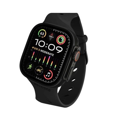 DECODED Bracelet en Silicone Ares Splice pour Watch 44 &agrave; 49mm  Noir