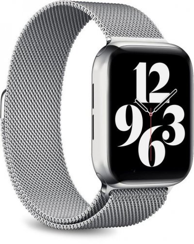 PURO Bracelet Milanese pour Apple Watch 42-45mm  Argent 