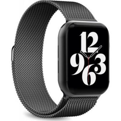 PURO Bracelet Milanese Pour Apple Watch Taille Unique 38 &Agrave; 41mm Noir 