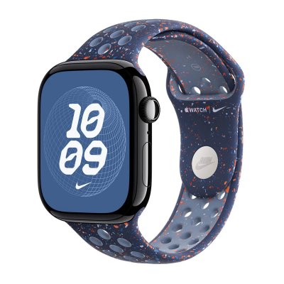APPLE Bracelet Nike Sport  Watch Series 1 - 9 / SE (38/40/41 mm) - Taille S/M - Blue Ribbon