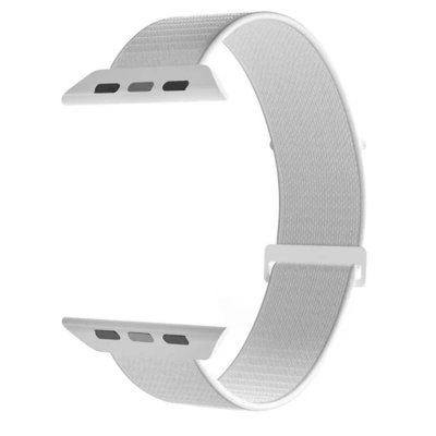 PURO Bracelet pour Watch 38-40-41-42mm Nylon Sport Ajustable et Confortable Blanc / Gris