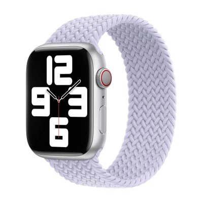 APPLE Bracelet Solo tress&eacute;  Watch  38/40/41/42 mm - Taille 1 - Purple Fog
