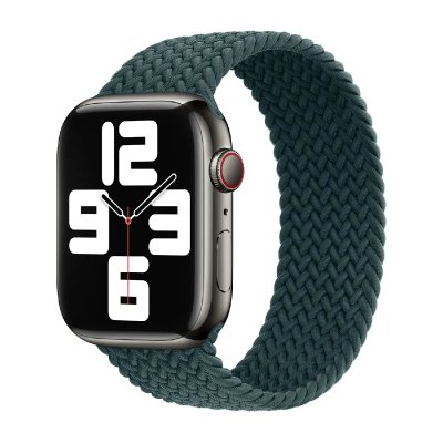 APPLE Bracelet Solo tress&eacute;  Watch  38/40/41/42 mm - Taille 5 - Rainforest