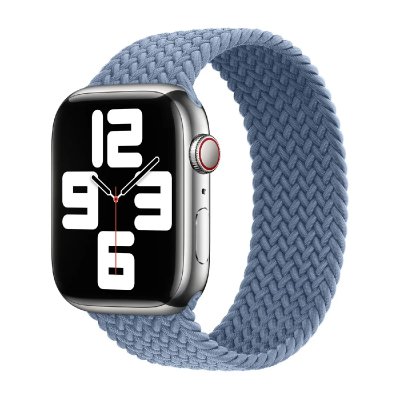APPLE Bracelet Solo tress&eacute;  Watch  38/40/41/42 mm - Taille 5 - Slate Blue