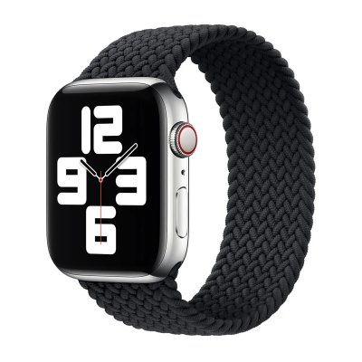 APPLE Bracelet Solo tress&eacute;  Watch  38/40/41/42 mm - Taille 9 - Charcoal