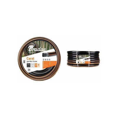 BRADAS  Tuyau d'arrosage CARAT, 3/4', noir/orange, 50 m