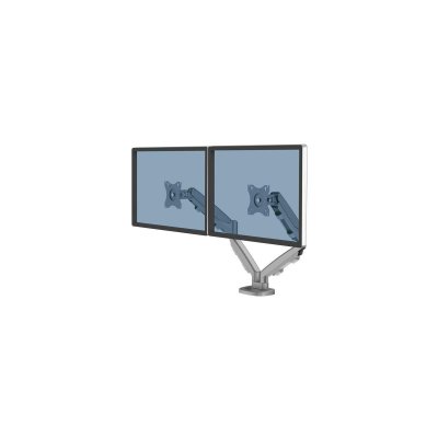 FELLOWES Bras porte-&eacute;crans articul&eacute; double  EPPA - gris argent