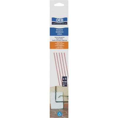 GEB Brasure forte cuivre et phosphore - 5 tiges