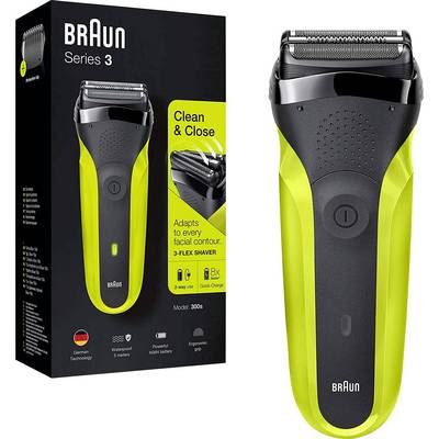 BRAUN  300s - Series 3 Rasoir &agrave; grilles noir, vert