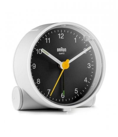  Braun Bc 01 Wb Quartz Alarm Clock Blanc