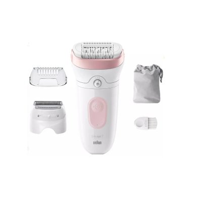 BRAUN  Epilateur SILK EPIL 7-030 Rose, Blanc