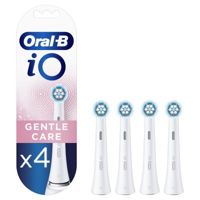 Braun Io Gentle Care Electric Brush Replacement 4 Units Blanc