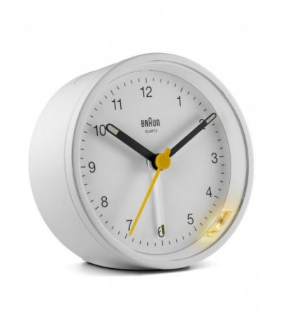 BRAUN  R&eacute;veil &agrave; Quartz Plastique Blanc Normal