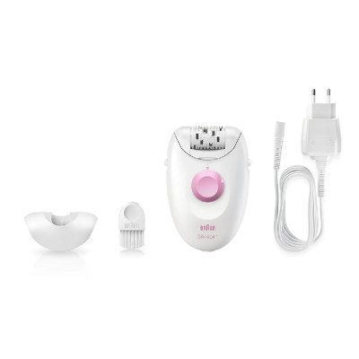 BRAUN  Silk-epil 1 1370 - &eacute;pilateur - blanc/rose 