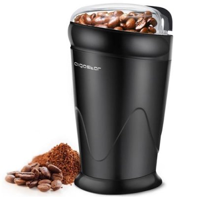 AIGOSTAR Breath - moulin &agrave; caf&eacute;, &eacute;pices et graines 0% bpa, 150w. Lames en acier inoxydable. Design exclusif.