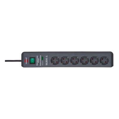 BRENNENSTUHL  1159540366 multiprise 2 m 6 sortie(s) CA Noir