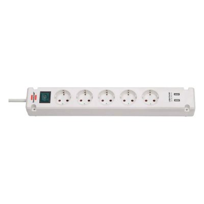BRENNENSTUHL  Bremounta Multiprise 5x avec 2 prises de charge USB 3 m
