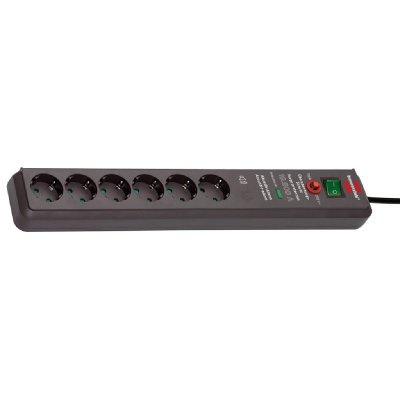 BRENNENSTUHL  Ciabatta elettrica con dispositivo di sicurezza, 3,5 KW, 6 uscite