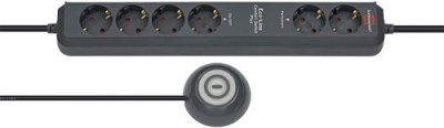 Brennenstuhl Eco-Line Comfort Switch multiprise 2 m 6 sortie(s) CA Anthracite