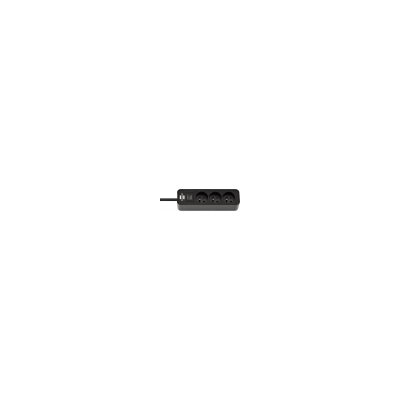 BRENNENSTUHL  Multiprise ECOLOR Noire, 3 Prises, avec 1,5m de c&acirc;ble