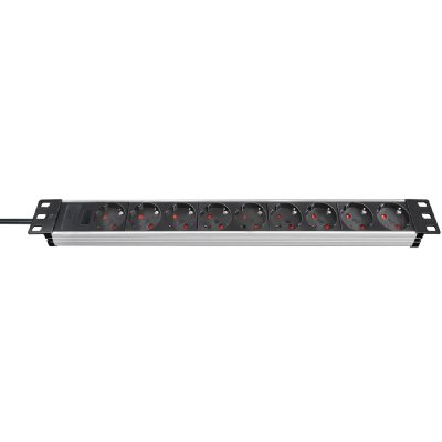 BRENNENSTUHL  rallonge &agrave; 9 prises ""alu-line"" noir 48 cm 409060