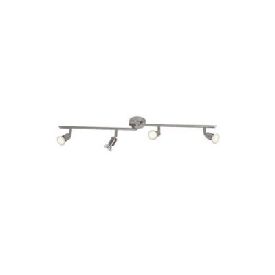 BRILLIANT  G28832/13 Plafonnier Barre Acier 4 x GU10 2,5 W LED M&eacute;tal Argent