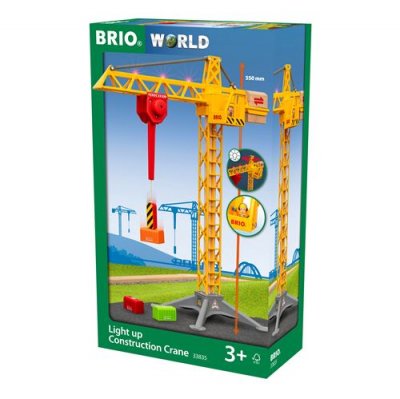 BRIO &reg; WORLD Figurine grande grue lumineuse 33835