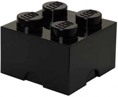 LEGO Brique de rangement 4 plots  noir