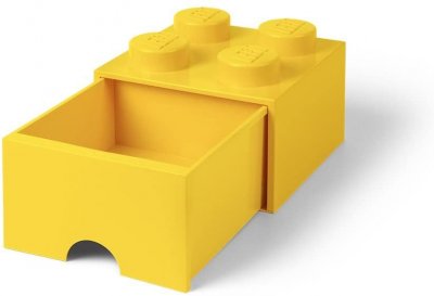 LEGO Brique Jaune Avec Tiroir 4 plots