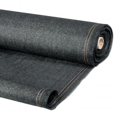 IDMARKET Brise vue haute densit&eacute; 1,2 x 10 m gris 300 gr/m&sup2; qualit&eacute; pro