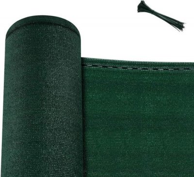 WOLTU Brise vue jardin,cl&ocirc;ture brise vue,en pehd 180g/m&sup2;,filet occultant,avec attaches c&acirc;bles,1,2x25mvert