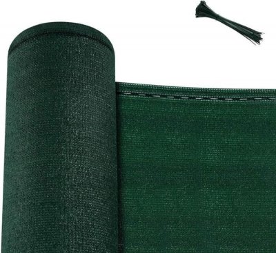 WOLTU Brise vue jardin,cl&ocirc;ture brise vue,en pehd 180g/m&sup2;,filet occultant,avec attaches c&acirc;bles,2x15m,vert