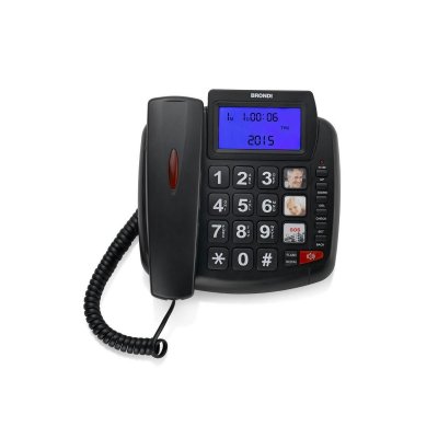BRONDI  Bravo 90 LCD T&eacute;l&eacute;phone fixe, Noir