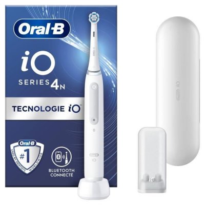 ORAL B Brosse &agrave; dents &eacute;lectrique iO4 connect&eacute;e - 80363959 - Blanc - Sans fil