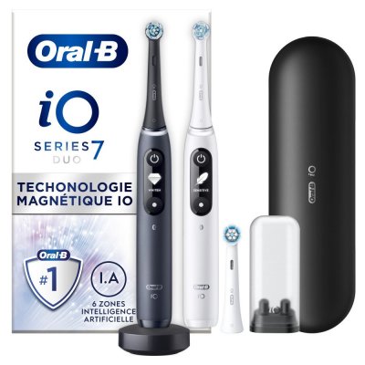 ORAL B Brosse &agrave; dents &eacute;lectrique ORAL-B IO7 serie s duo black white