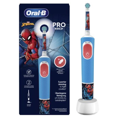 ORAL B Brosse &agrave; dents &eacute;lectrique ORAL-B Vitality Pro Kids Spiderman