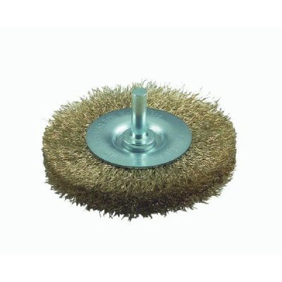 BOSCH Brosse circulaire &agrave; fils ondul&eacute;s, laitonn&eacute;, &Oslash; 75 mm 6 mm
