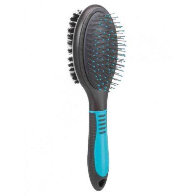 TRIXIE Brosse double 6 x 23 cm pour chien ou chat