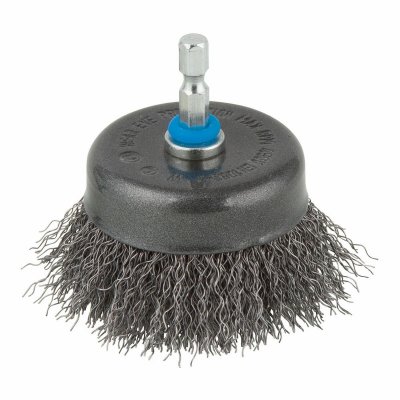 WOLFCRAFT Brosse  m&eacute;tallique soucoupe diam&egrave;tre 75 mm 6005500135