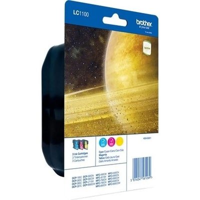 BROTHER  Blister, Lc-1100 Pack 3 C/M/Y Blist