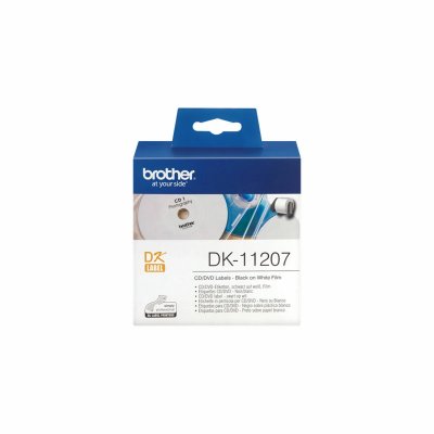 BROTHER  - DK-11207 - &Eacute;tiquettes pour cd/dvd, noir et blanc