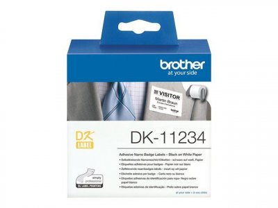 BROTHER  Etiquettes Noir sur blanc Original DK-11234