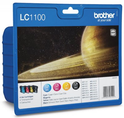 BROTHER  LC-1100 Noir + 3 couleurs
