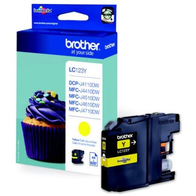 BROTHER  LC123Y Cartouche d'encre Jaune
