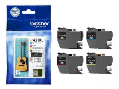 BROTHER  LC421XLVALDR cartouche d'encre 4 pi&egrave;ce(s) Original Noir, Cyan, Magenta, Jaune