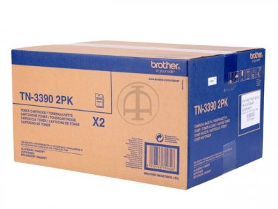BROTHER  Pack de 2 Toner Tn3390TWIN - Noir