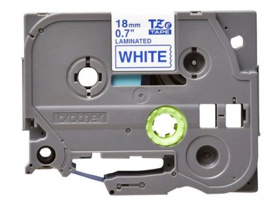BROTHER  TZ-243 Ruban bleu sur blanc Original TZe-243