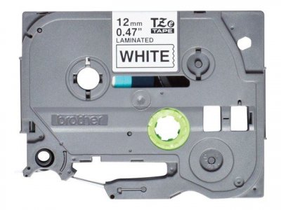 BROTHER  TZE231S Ruban cassette 12 mm x 4 m Blanc / Noir 1 rouleau