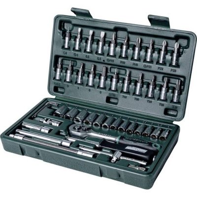 BRUDER MANNESMANN BR&Uuml;DER MANNESMANN Jeu de douilles 1/4', 46 pi&egrave;ces